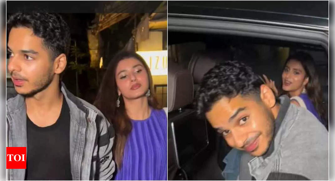 Ishaan Khatter holds rumoured girlfriend Chandi Bainz’s hand on dinner date, couple appears relaxed and happy