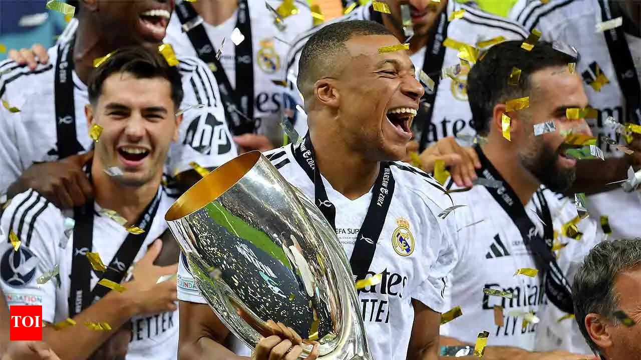 UEFA Super Cup: Kylian Mbappe strikes on debut as Madrid beat Atalanta |  Football News - Times of India