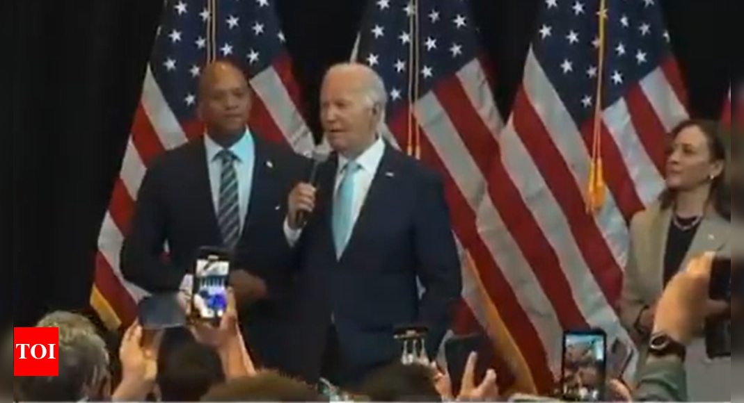 Watch: Joe Biden and Kamal Harris heckled by Anti-Israel protestors at joint rally, president responds with humor – Times of India