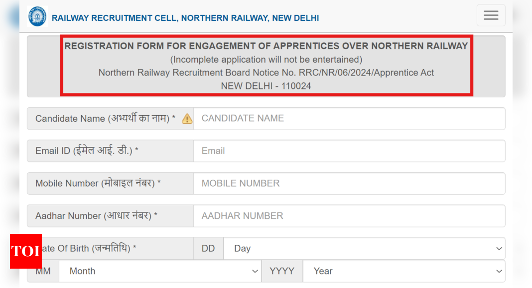 RRC NR Apprentice Recruitment 2024: Registration begins for 4096 posts, direct link here; 10th pass eligible to apply