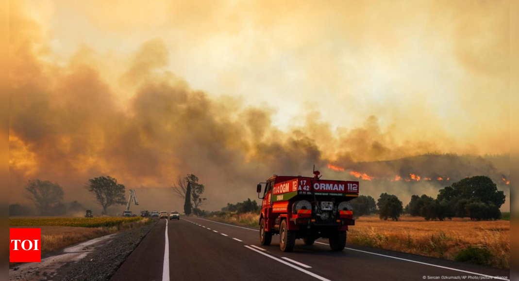 Turkey wildfires threaten homes and war memorials