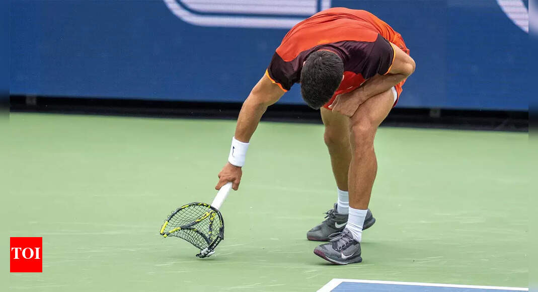 Carlos Alcaraz says sorry for racquet smash in 'worst' career loss ...