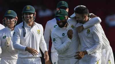 2nd Test: Keshav Maharaj leads South Africa to series win over West Indies