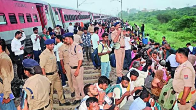 Sabarmati Express derails in Kanpur: Sabotage suspected after collision with track obstruction