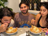 Janhvi and Shikhar join Orry for dinner-PIC