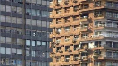 Optical illusion: Which building is closer to you?