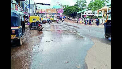 Train passengers struggle as water flows out of rajakaluve