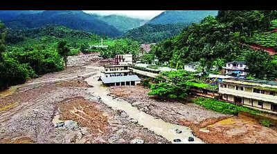 CCTV footage shows the severe damage caused by the landslide
