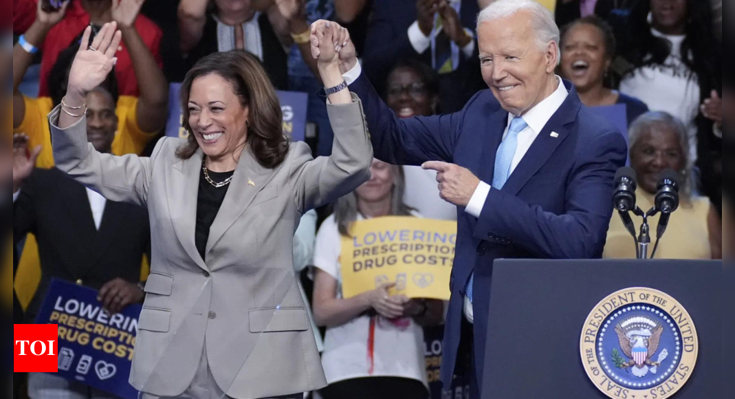 Biden: Biden to pass torch to Harris in bittersweet convention farewell ...