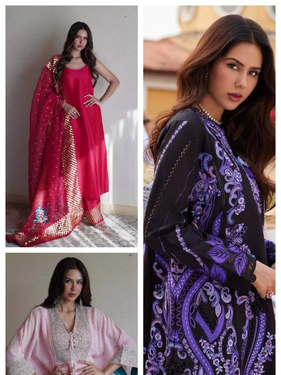 Sonam Bajwa's Festive Suit Collection | Times of India