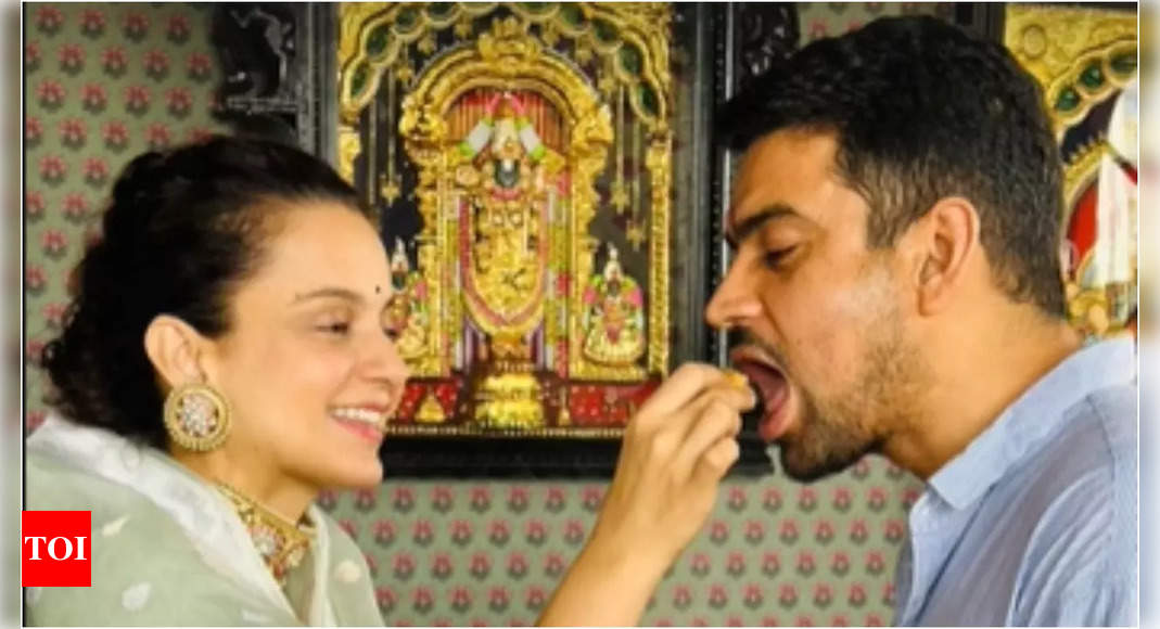 Kangana Ranaut celebrates Raksha Bandhan with her brother; shares heartwarming photos