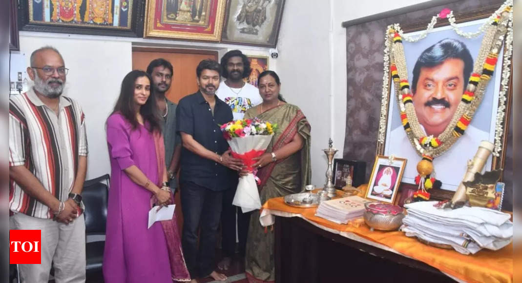 Vijayakanth's Family Blesses Upcoming Film GOAT