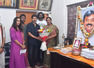 Director Venkat Prabhu and Thalapathy Vijay visit late actor Vijayakanth's house ahead of 'GOAT' release