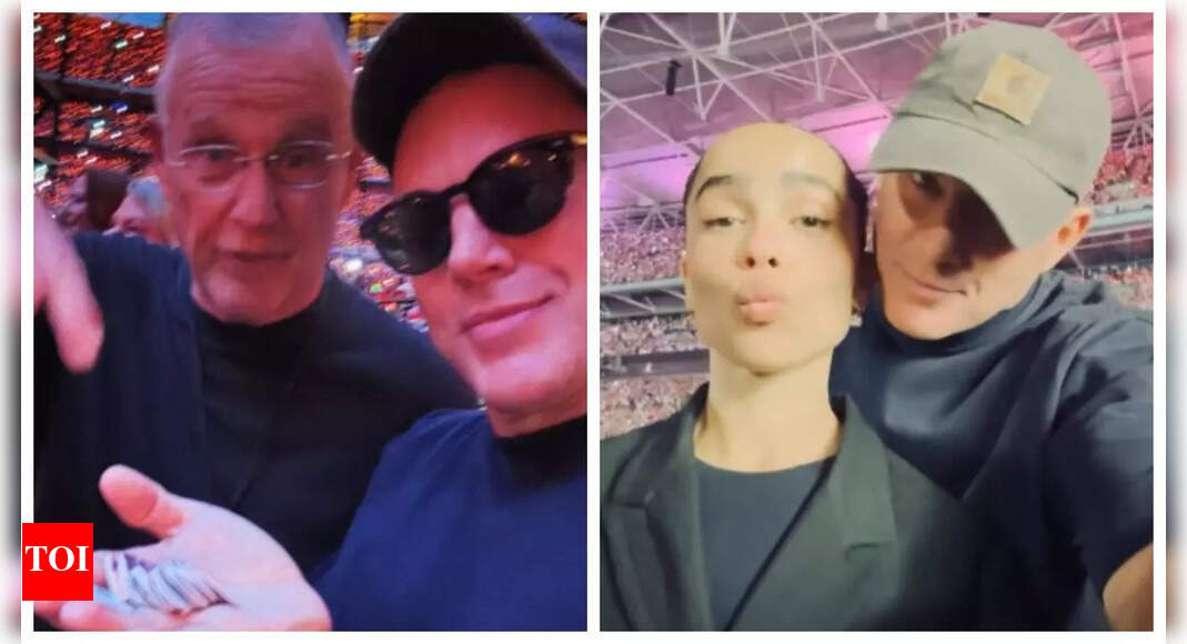 Taylor Swift's dad gifts guitar picks to Channing Tatum, Zoe Kravitz at