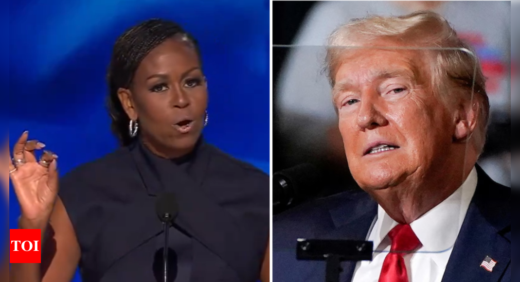 In her speech to Democrat Trump, Michelle Obama takes direct aim: “Who is going to tell him that this could be one of those jobs for black people?”