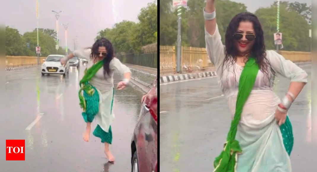 Viral video of a woman dancing on busy road raises netizens’ ire; UP transport policy | Delhi News