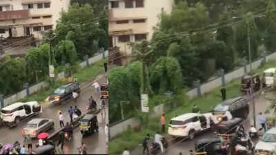 Road rage turn ugly, Tata Safari driver rams Toyota Fortuner in ...