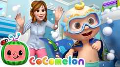 English Nursery Rhymes: Kids Video Song in English 'Fast Little Fishy Bath Time'