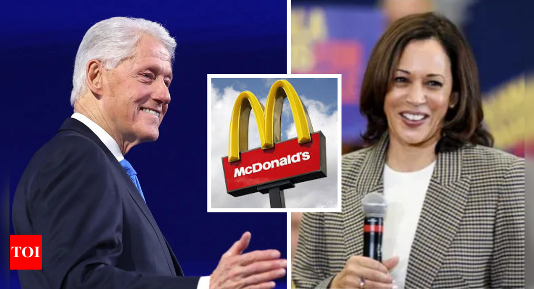 Bill Clinton jokes about Kamala Harris’ McDonald’s past during DNC speech: ‘She’ll break my record’ – Times of India