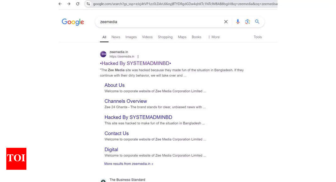 Zee Media website hacked, accused of making ‘fun of the situation’ in ...