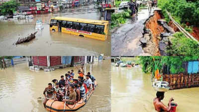 Excess rain worsens flood situation in Tripura | Agartala News - Times of India