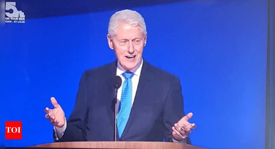 Is Bill Clinton ill? Former US president’s fragile DNC speech with trembling hands and raspy voice causes concern – Times of India