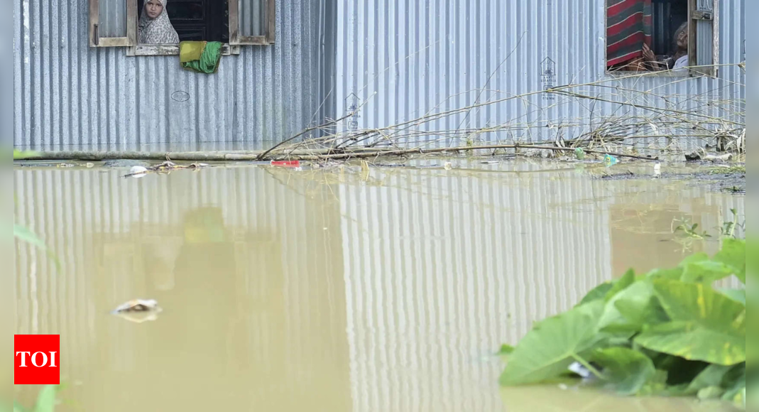 At least 15 dead as floods trap thousands in India and Bangladesh – Times of India