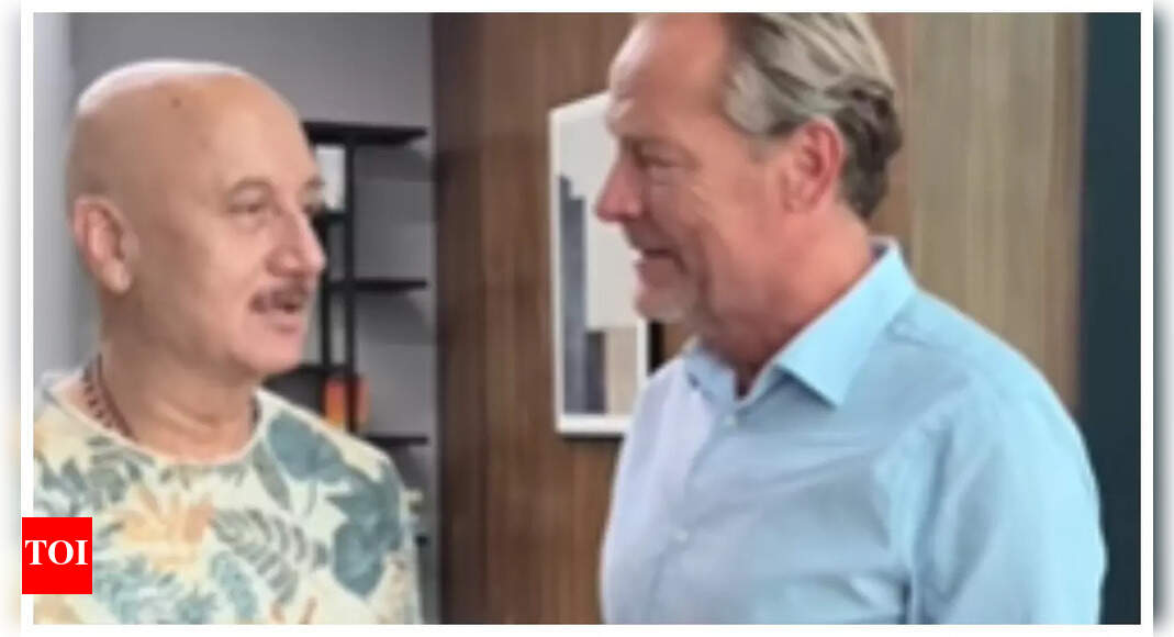 Anupam Kher announces his collab with Iain Glen