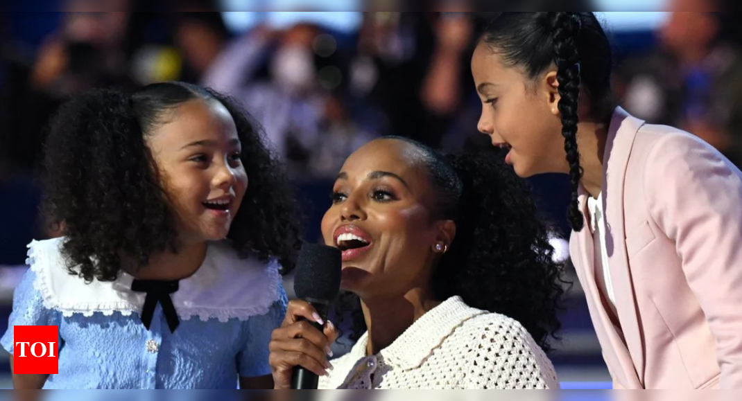 Kamala Harris’ nieces teach how to pronounce their aunt’s name at DNC: Watch video – Times of India