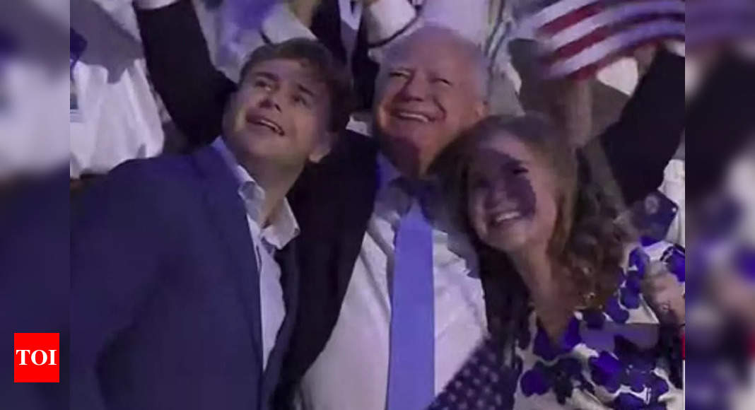 Tim Walz and family dance to Springsteen’s “Born In The USA” at the DNC