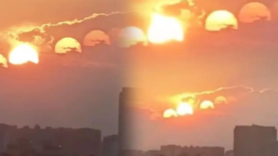 Seven suns in sky? Viral video shows stunning optical illusion in China ...