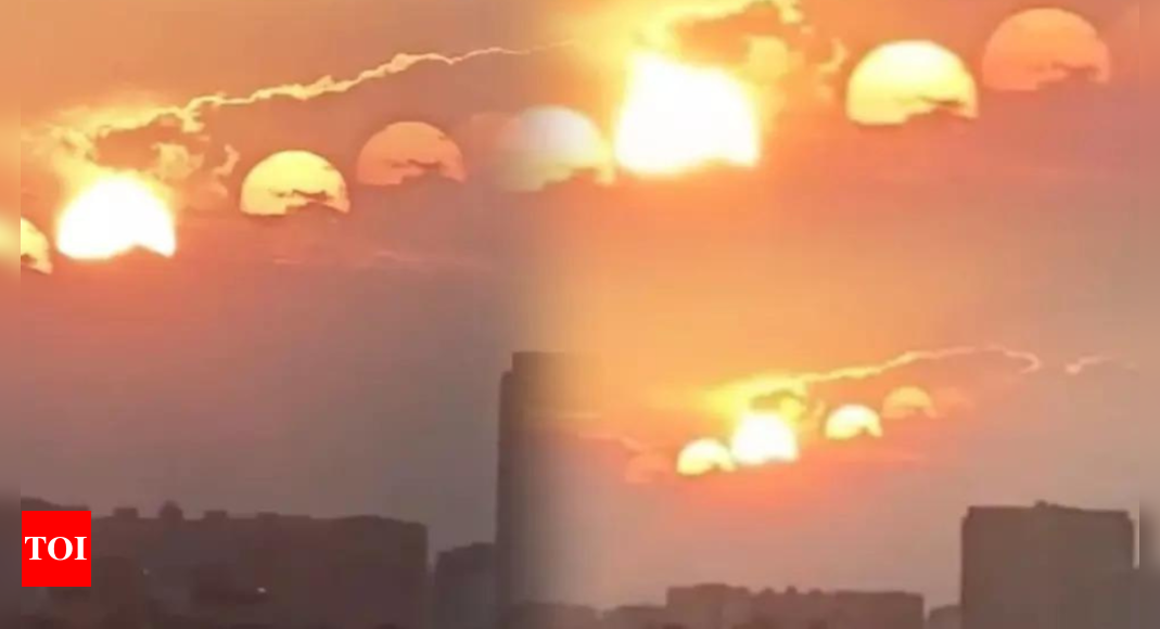 Seven suns in sky? Viral video shows stunning optical illusion in China ...