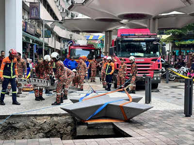 Indian woman rescued after falling into 8-meter sinkhole in Kuala Lumpur