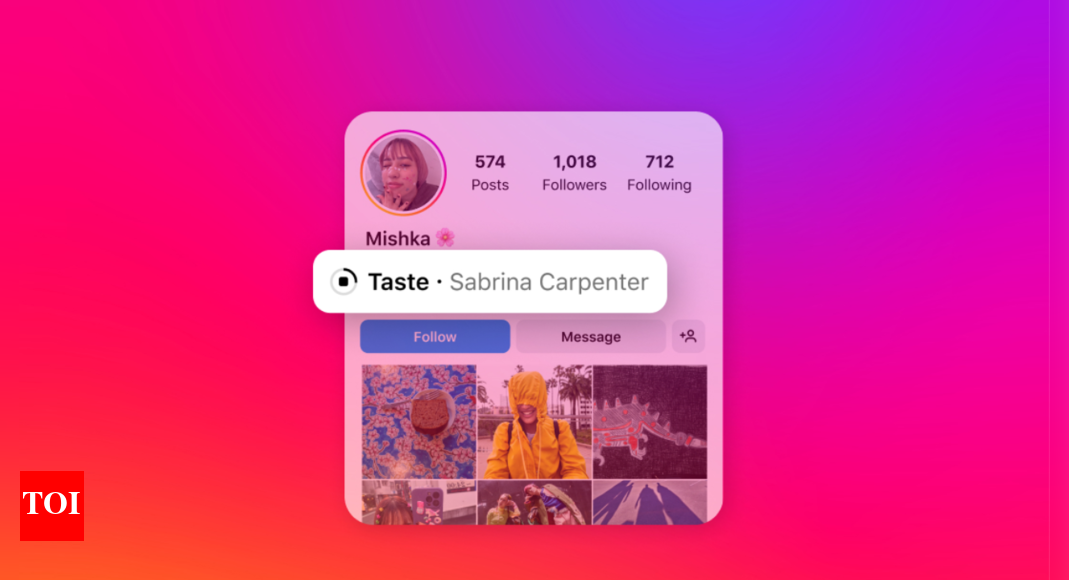 Instagram’s new feature gives your profile its own song - Times of India