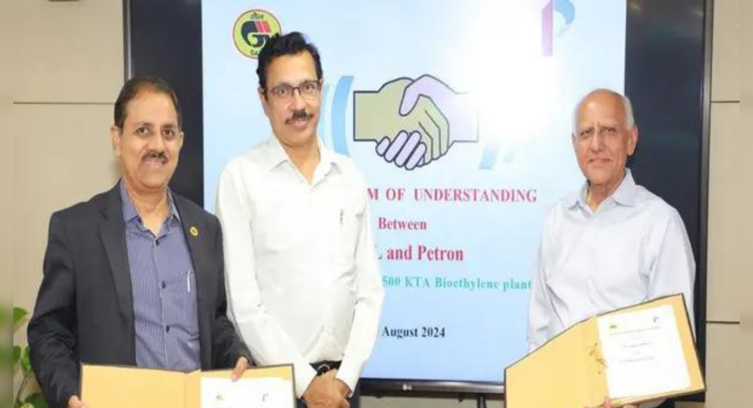 Gail and Petron to establish 500 KTA bio-ethylene plant in India