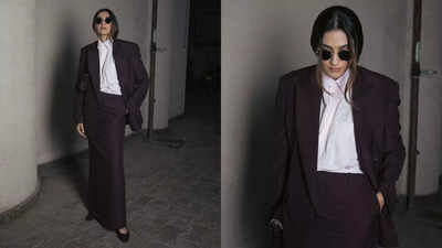 Sonam Kapoor redefines power dressing with monochromatic outfit