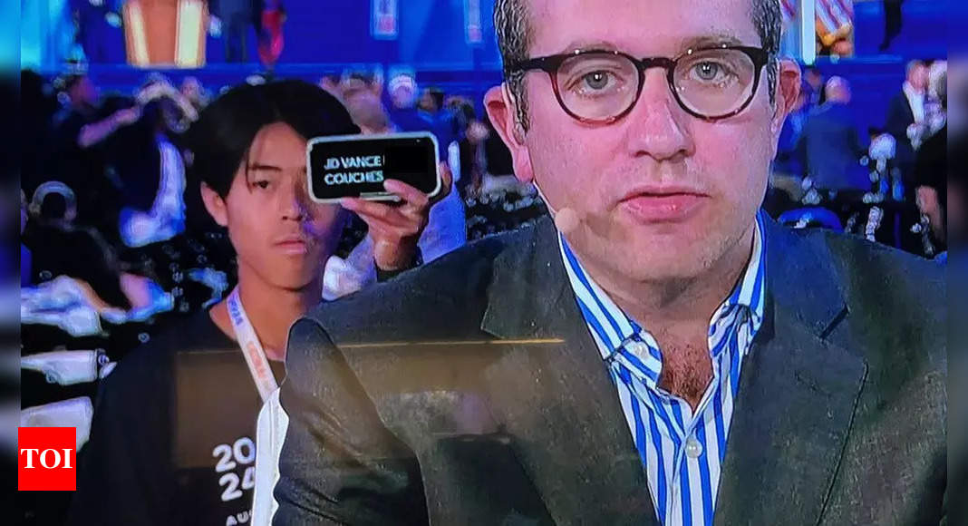 JD Vance: JD Vance’s couch rumor mocked in epic live TV prank at DNC, Trump’s vice president called ‘couch commando’ | World News