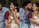 Dreamy yet traditional: Engagement pictures of Telugu actress Megha Akash and Saai Vishnu