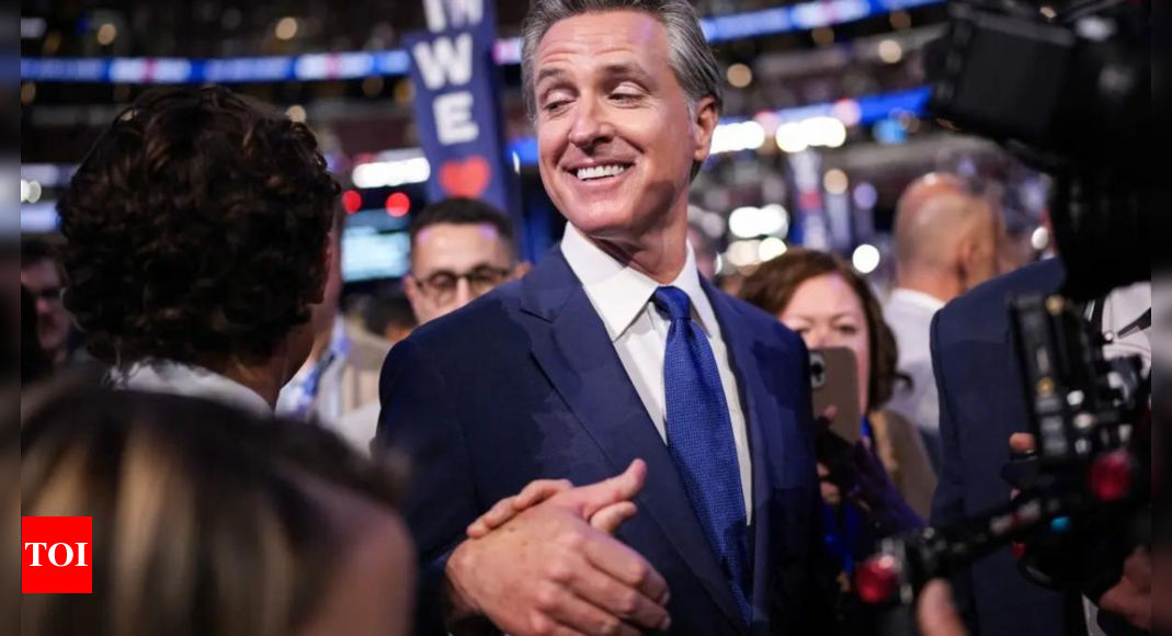 ‘Told to say it was inclusive’: Newsom’s joke about Harris’ Democratic nomination sparks debate – Times of India