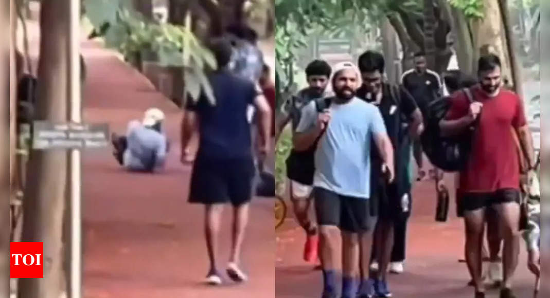 Rohit Sharma’s intense cardio training in a park under Abhishek Nayar’s supervision goes viral – WATCH | Cricket News – Times of India