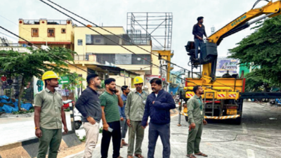 Disaster averted as tipper driver pulls down 35 transmission poles in Karnataka