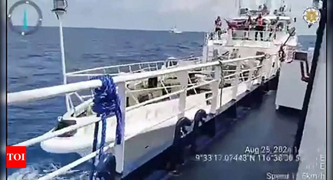 Philippines accuses China of ramming a ship with water cannon in the South China Sea