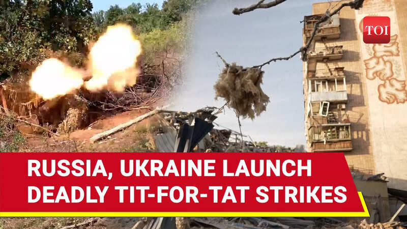 Russia Bombards Ukraine With Ballistic, Cruise Missiles & Drones; Five ...