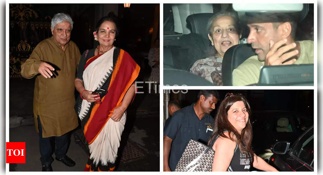 Javed Akhtar, Shabana Azmi, Farhan Akhtar and other family members gather for Honey Irani’s intimate birthday party – view photos |