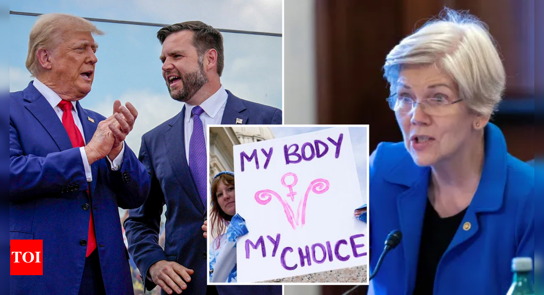 JD Vance says Trump would ‘veto’ an abortion ban, Senator Warren tells Republican vice presidential candidate ‘women are not stupid’