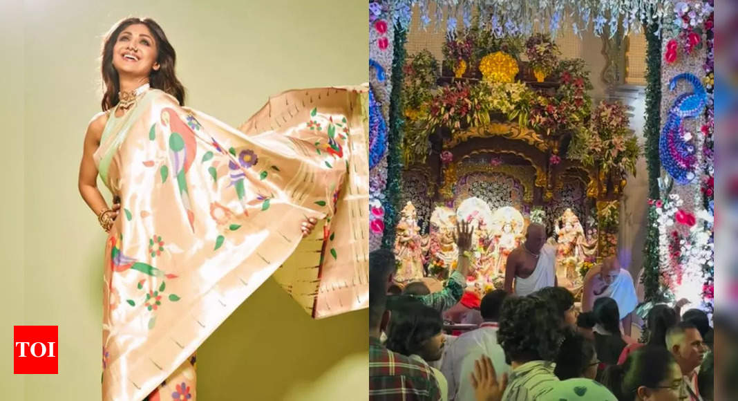 Shilpa Shetty Celebrates Janmashtami at ISKCON Temple