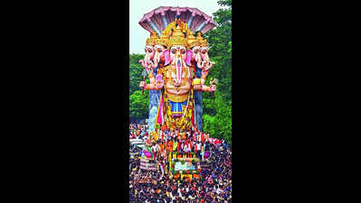 At 70 feet, Khairatabad Ganesh will be the tallest in the state this year