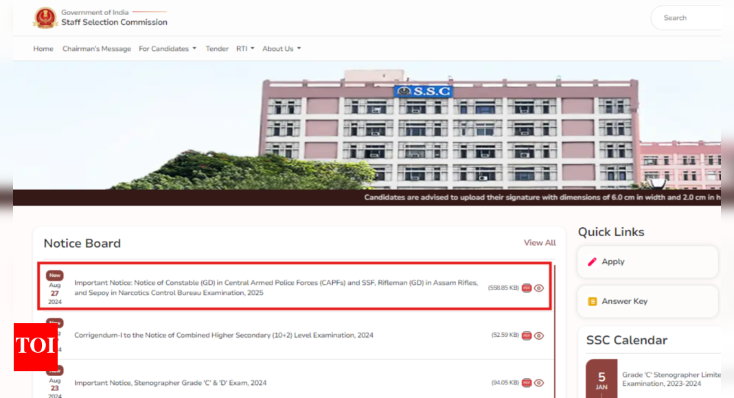 SSC GD Constable 2025 notification delayed: New release date announced, check details here
