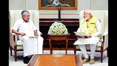 Kerala CM Pinarayi Vijayan calls on PM, discusses rehab plans