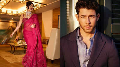 Nick Jonas reacts to Priyanka Chopra’s saree look for her brother Siddharth Chopra and Neelam Upadhyaya’s engagement party